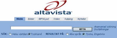 Поисковая система Altavista