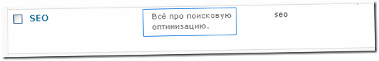 Описание категорий и тегов для WordPress
