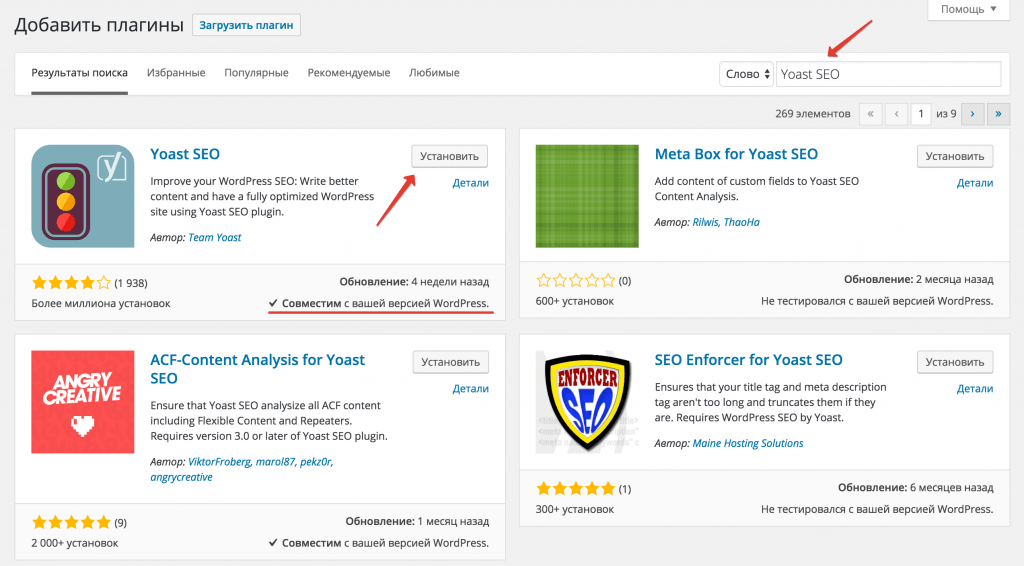 Настройка Yoast SEO в WordPress