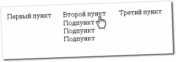 Кроссбраузерное меню для сайта
