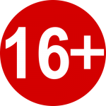 Клипарт png прозрачные значки 16+. Вариант 1